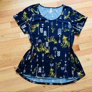 lularoe classic t unicorn fox & arrow print